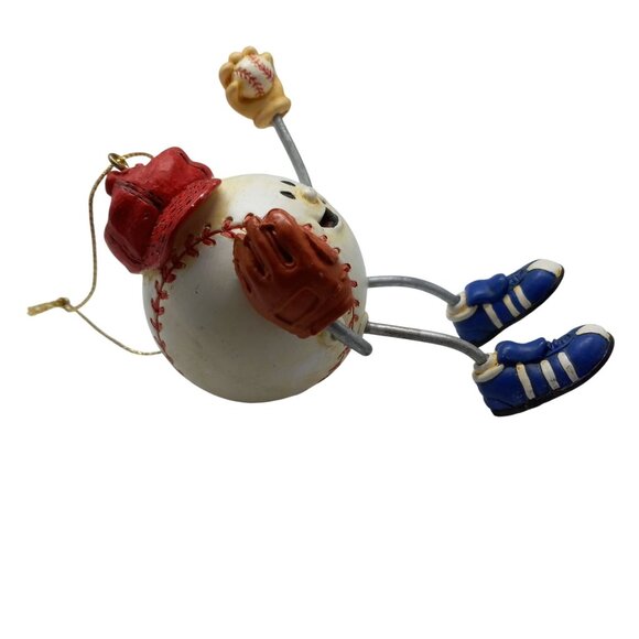 Anthropomorphic Baseball Character Hanging Ornament Novelty Cap Shoes - Picture 4 of 6